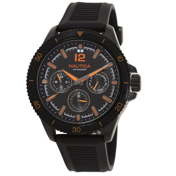 FX03792B NWT Nautica Fashion Men's Quartz Steel Authentic Watch - Picture 1 of 3